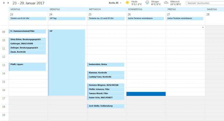 Online Terminkalender auslagern