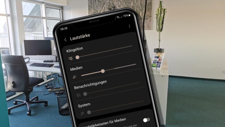Lautstärke auf Android richtig einstellen