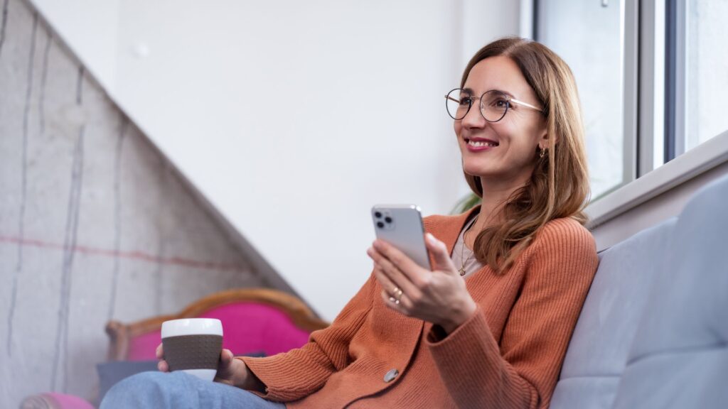 Eine Suchanfrage über das Smartphone